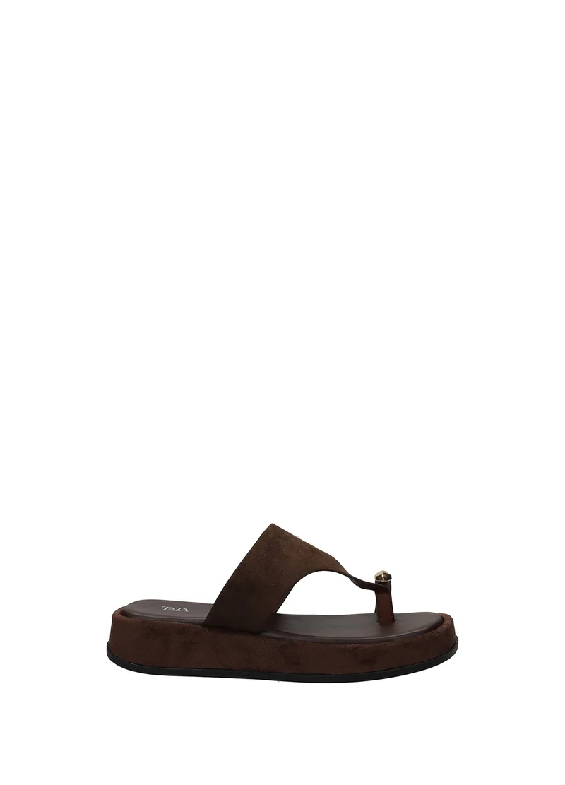 Sandali Donna M.Fiber Suola Gomma Beige / Black / Brown
