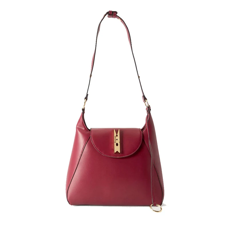 Hobo Bag Donna LOVE MOSCHINO linea Pinned Love Rosso Vino