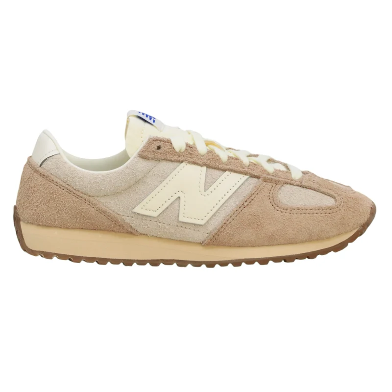 New Balance U 471 sneaker uomo in camoscio hairy suede bisque