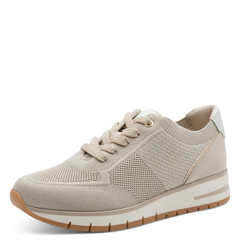Marco Tozzi Sneaker tessuto Donna Sneaker Vegan in Tessuto Beige
