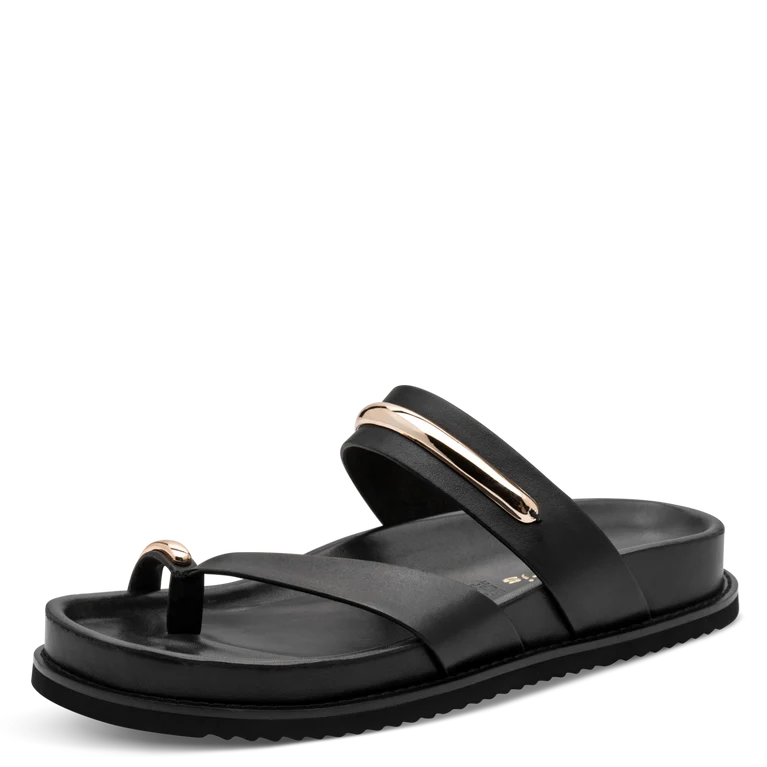 Tamaris Ciabatta nera Donna Ciabatta Mule Nera in Pelle