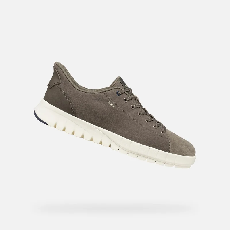 Geox Flextride Plus Uomo Sneaker Slip In Taupe