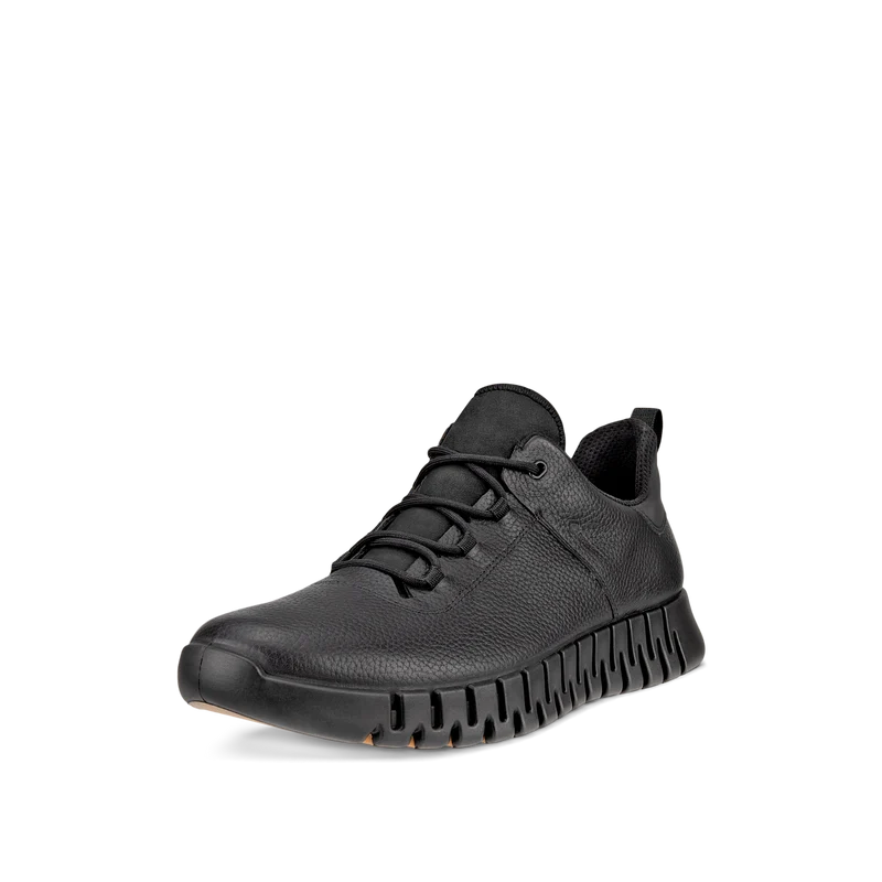 Ecco sneaker uomo impermeabile pelle nera gore- Tex