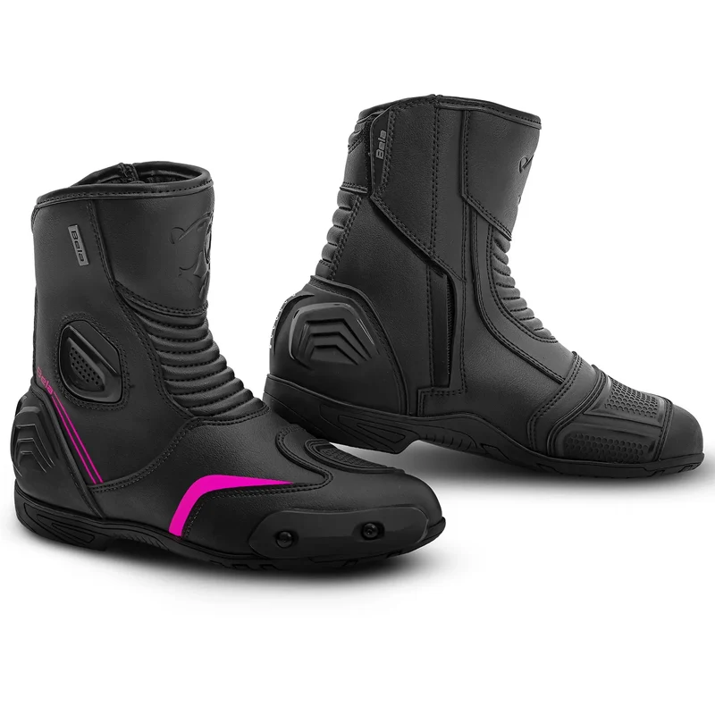 BELA FASTER 2.0 STIVALI DI MOTO NERO ROSA