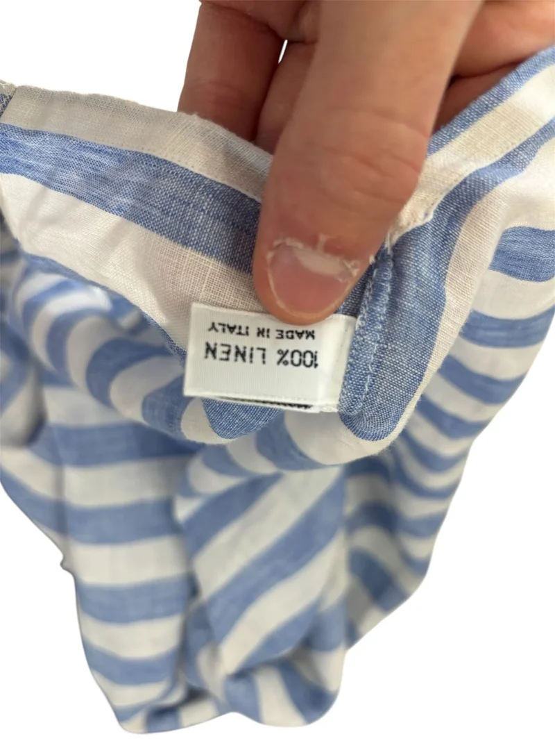 Camicia mezza abbottonatura con fantasia a righe