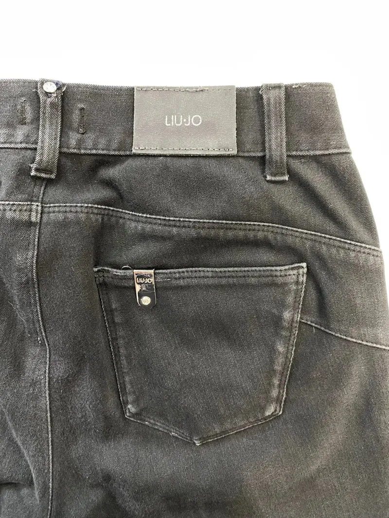 Jeans con dettagli in strass