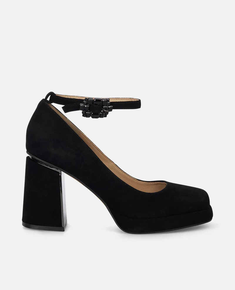 ZAPATO TACÓN ANCHO HEBILLA