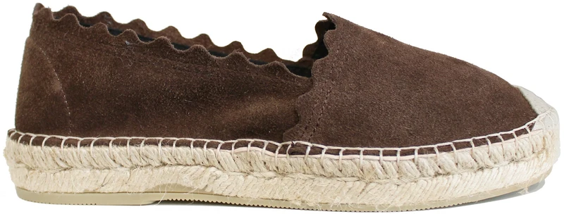 ESPADRILLAS DONNA CAMOSCIO MARRONE