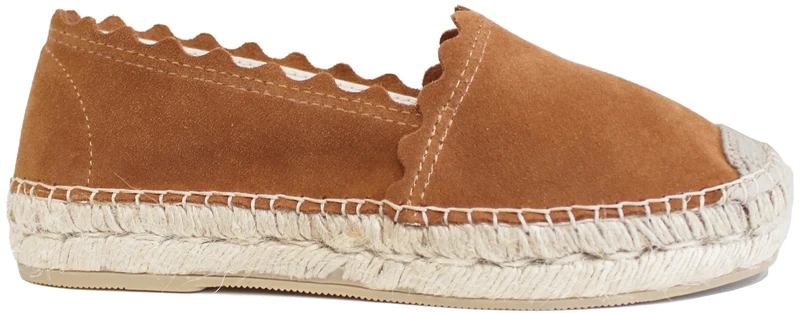 ESPADRILLAS DONNA CAMOSCIO CUOIO
