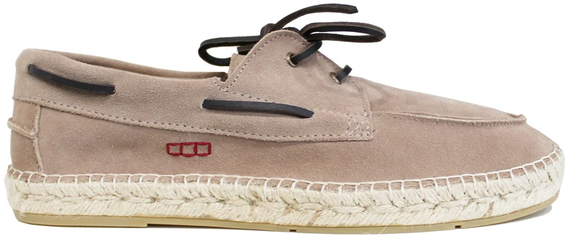 MOCASSINO UOMO ESPADRILLAS CAMOSCIO TORTORA