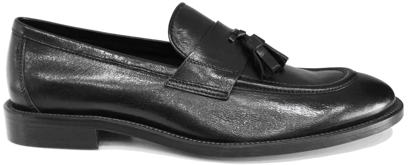 MOCASSINO NAPPINE UOMO PELLE NERA