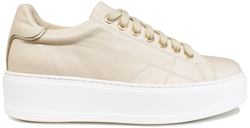SNEAKER DONNA PELLE GREIGE