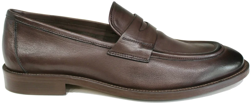 MOCASSINO UOMO BOCCA DI LEONE PELLE TESTA DI MORO