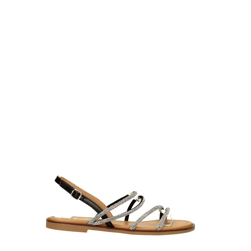 Sandali con listini in strass