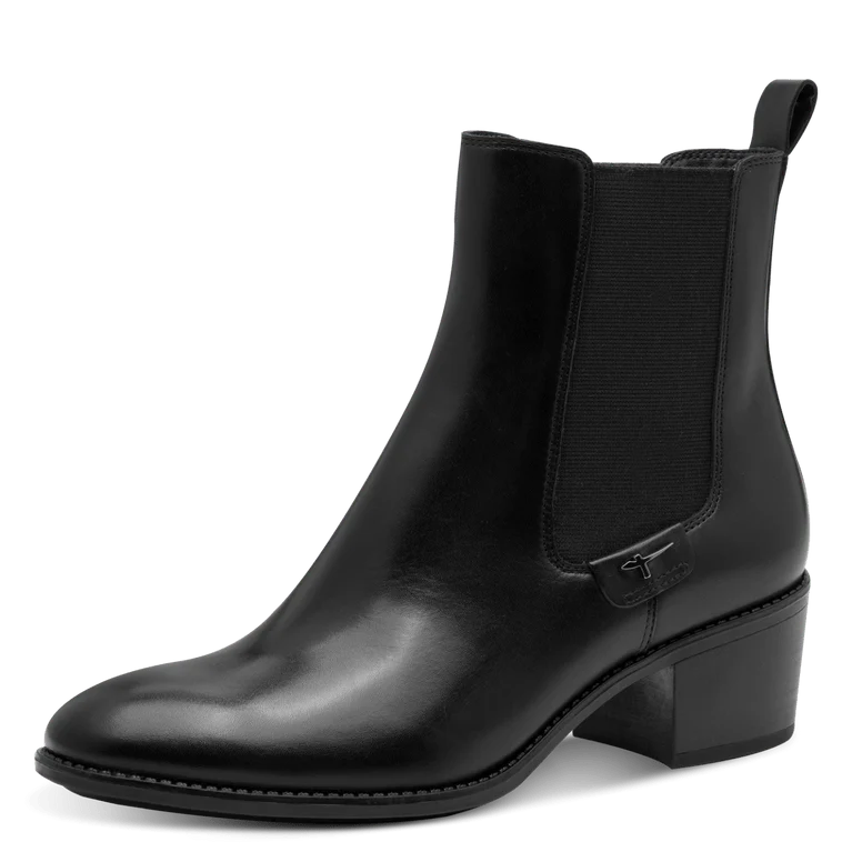 Tamaris stivaletto pelle nera da donna