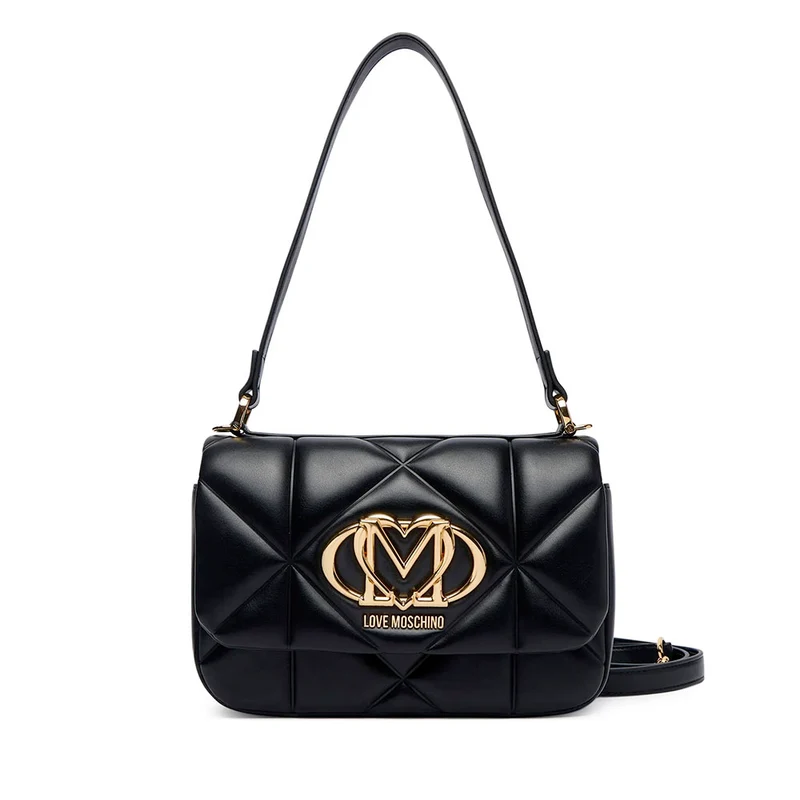 Borsa Donna Sottospalla LOVE MOSCHINO linea Embossed Nera