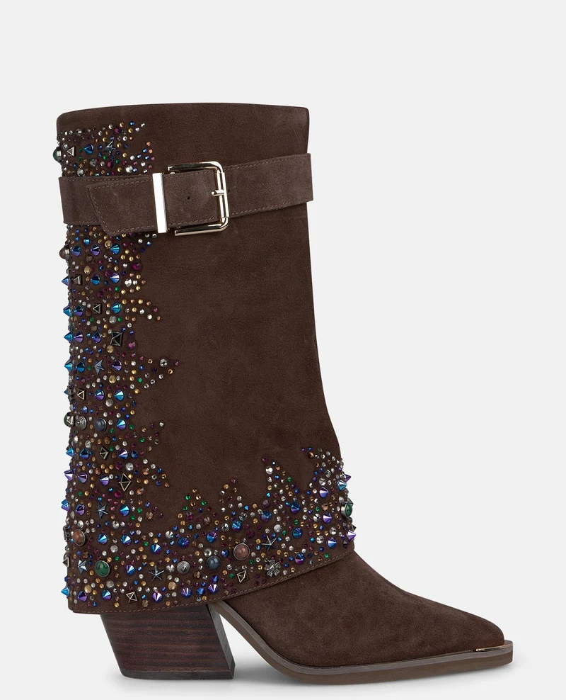 BOTA ANTE CON PEDRERÍA MULTICOLOR