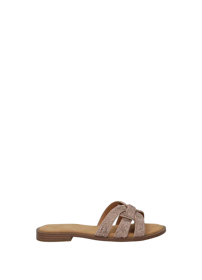 Sandali donna Silver o Rose/Gold in M.FIBER con suola gomma