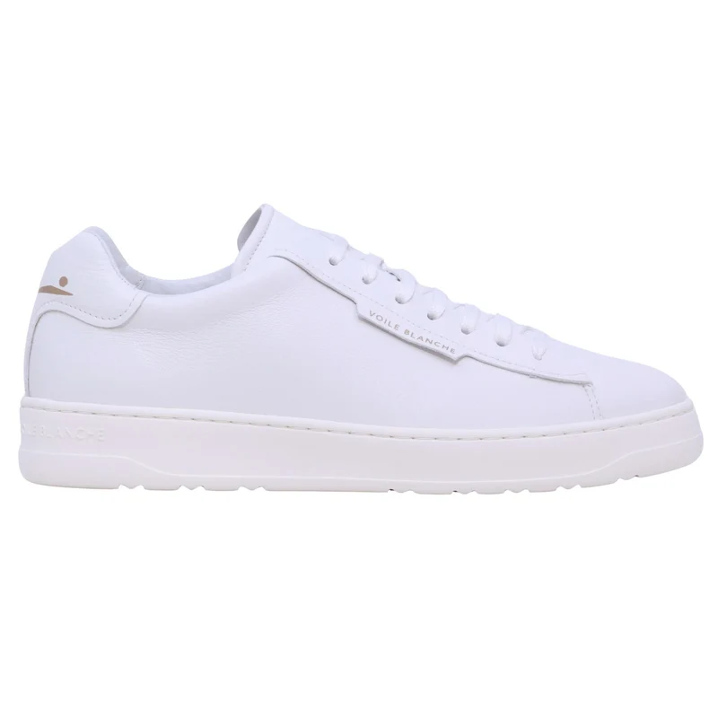 Voile Blanche Layton Clean sneaker uomo in pelle bianca