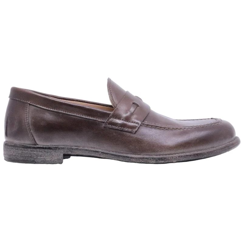 Mocassino uomo Moma 16402E in pelle marrone ebano