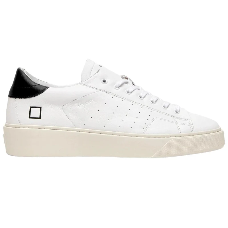 DATE Levante Calf White Black LV-CA-WB sneaker uomo in pelle bianca