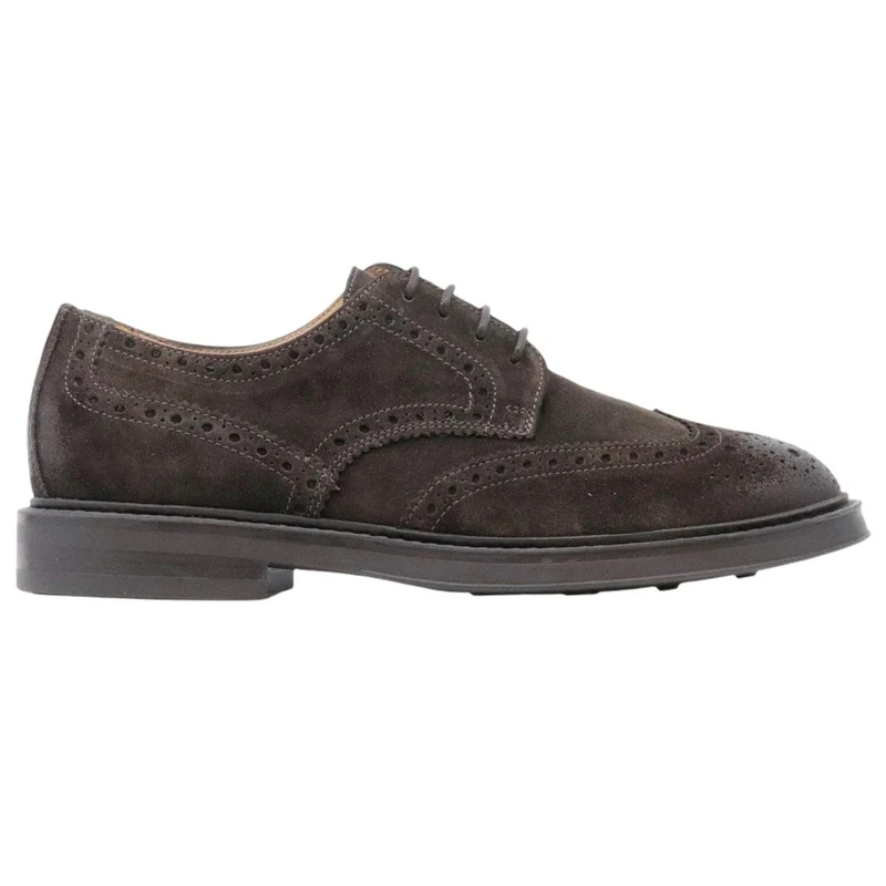 Antica Cuoieria 22192 scarpa imperiale da uomo in pelle scamosciata di colore marrone