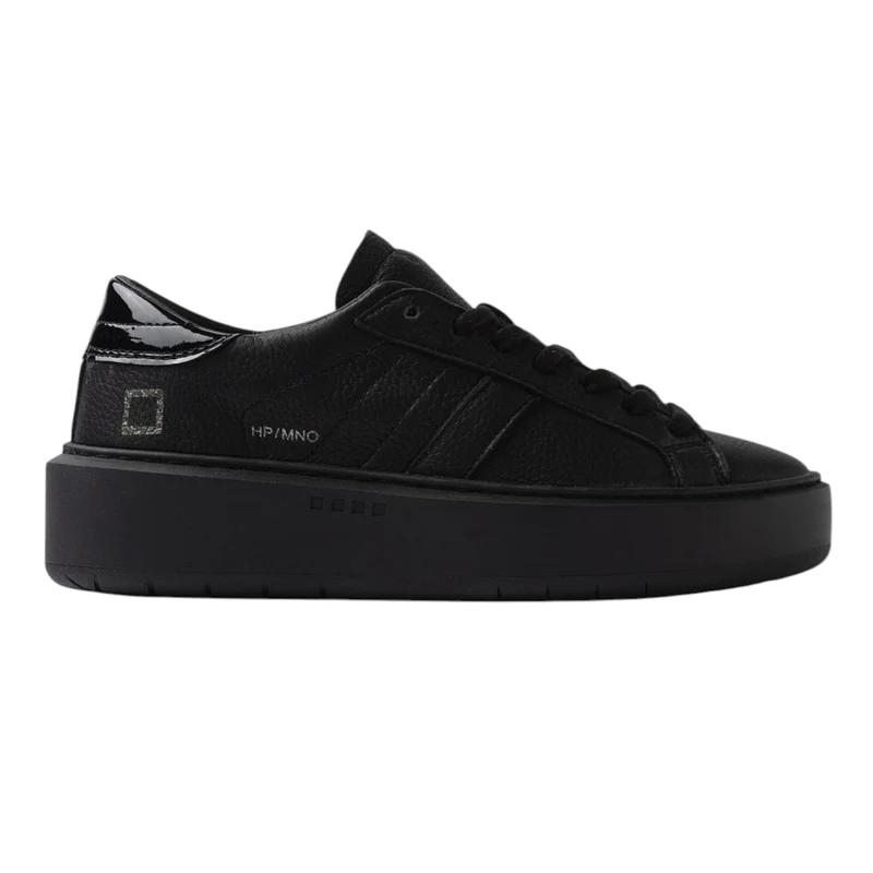 DATE Hill Platform Mono Black HP MN BK sneaker donna in pelle nera