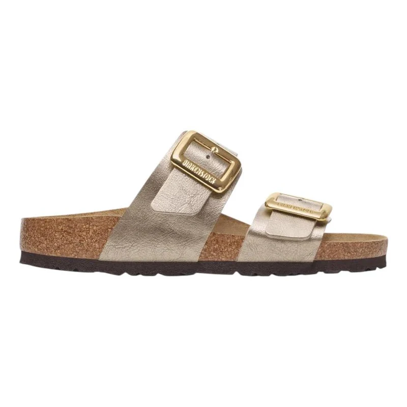 Birkenstock Sydney Graceful Pearl Taupe sandalo doppia fibbia color taupe
