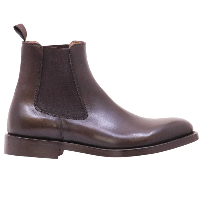 Crispiniano 35 chelsea boot uomo pelle marrone