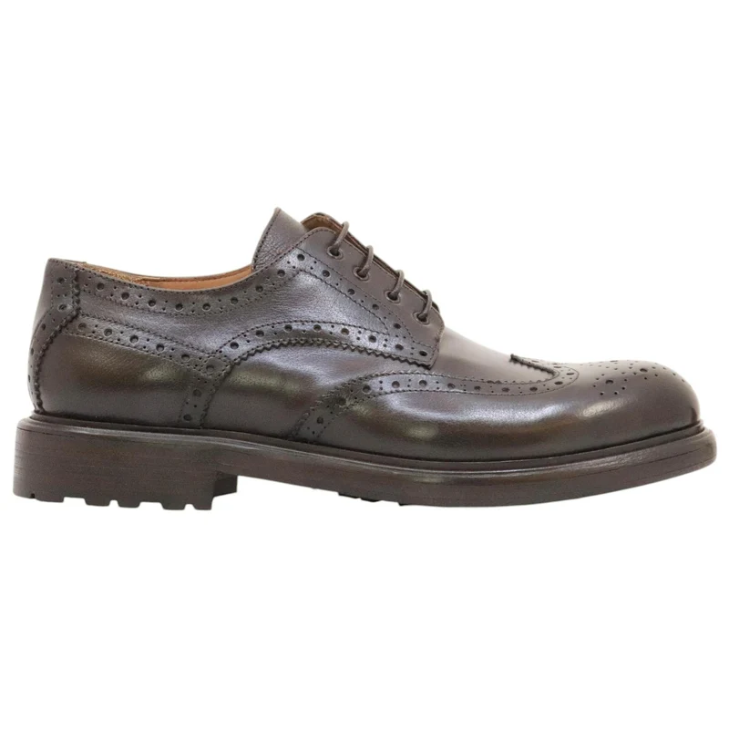 Crispiniano 481 derby uomo pelle marrone