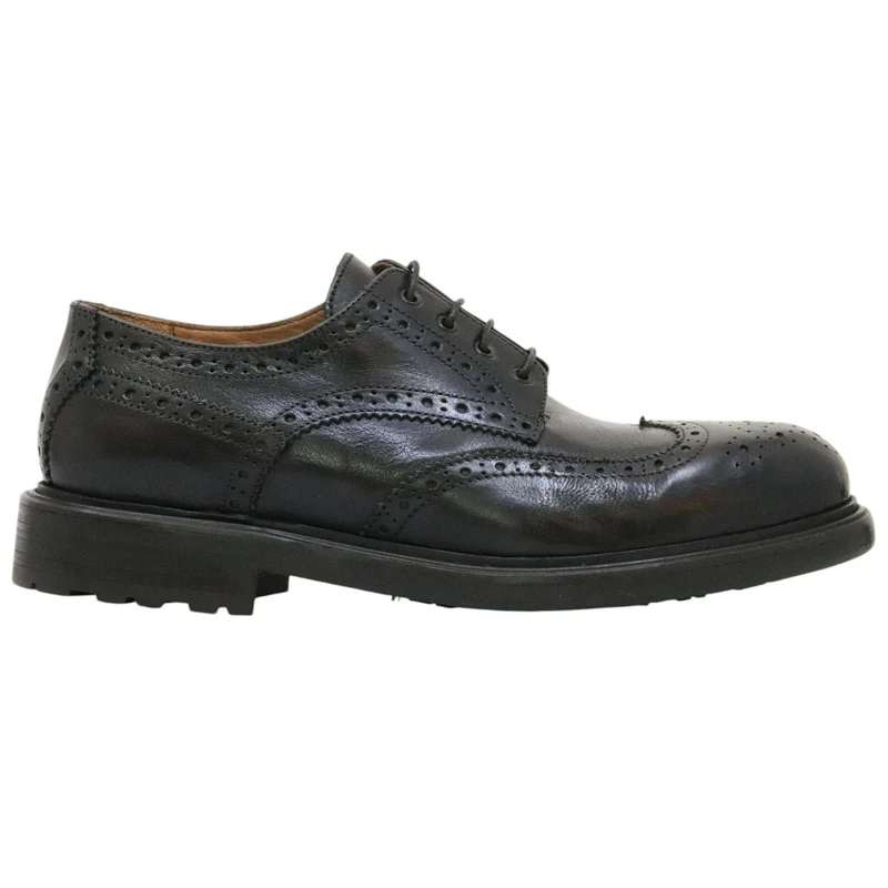 Crispiniano 481 derby uomo pelle nera