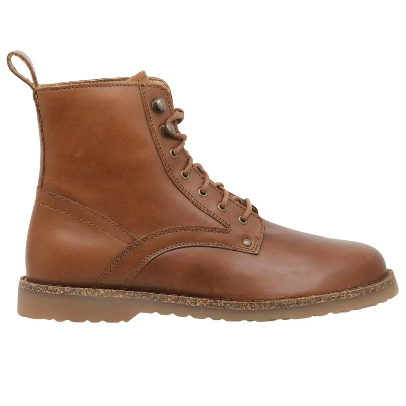 Birkenstock Bryson stivaletto uomo stringato in pelle cognac