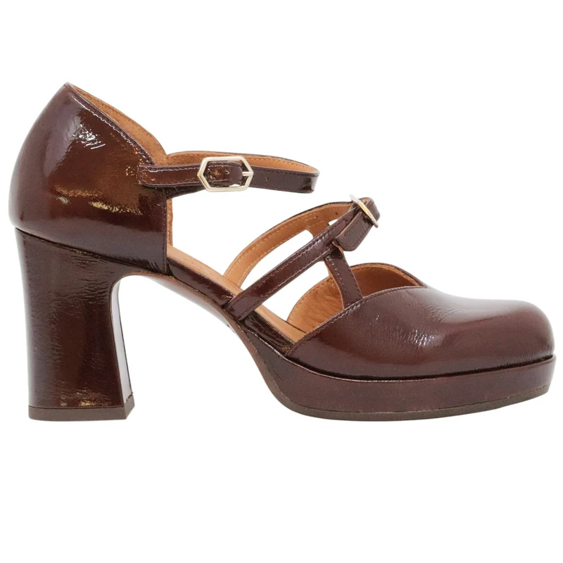 Decolletè Chie Mihara Dacca47 in pelle lucida bordeaux