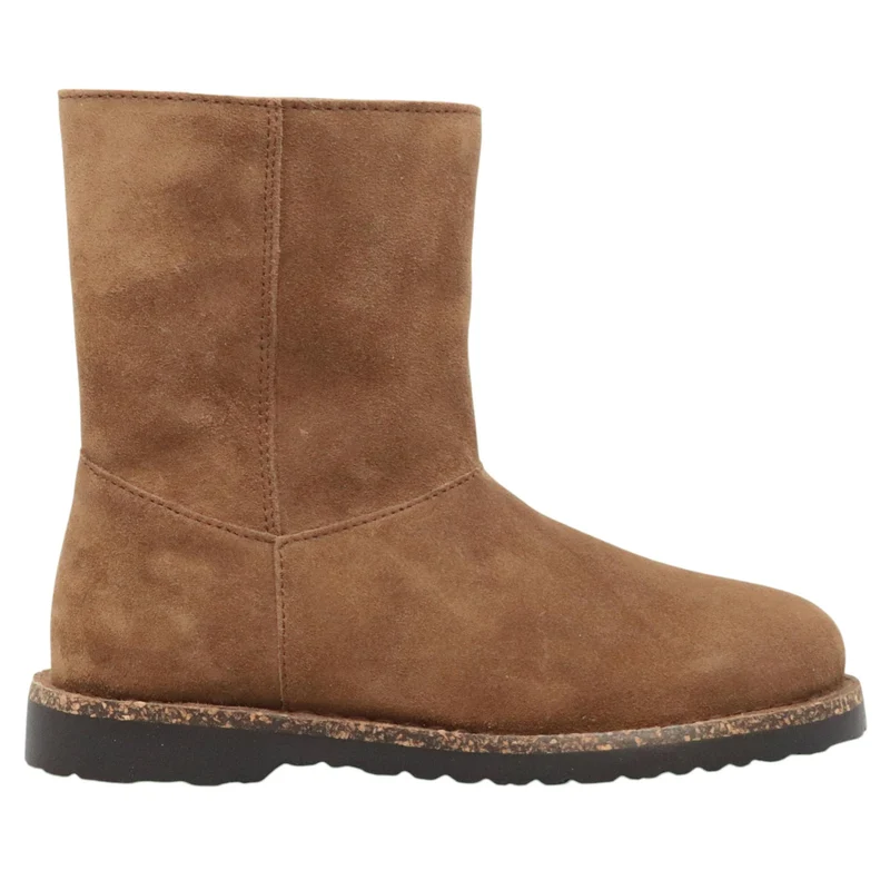 Birkenstock Uppsala Zip stivaletto donna in pelle scamosciata dark tea