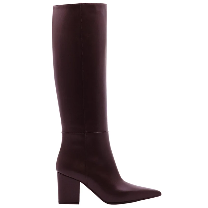 Anna F 9970 stivale donna in pelle marrone