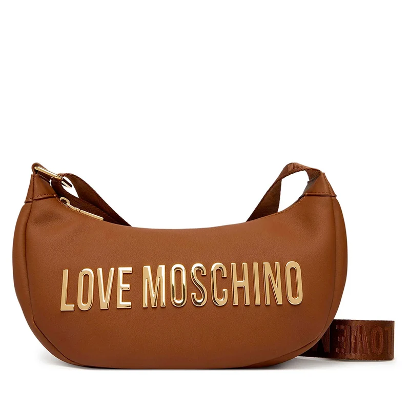 Borsa Donna Mezzaluna con Tracolla LOVE MOSCHINO linea Bold Bag Marrone