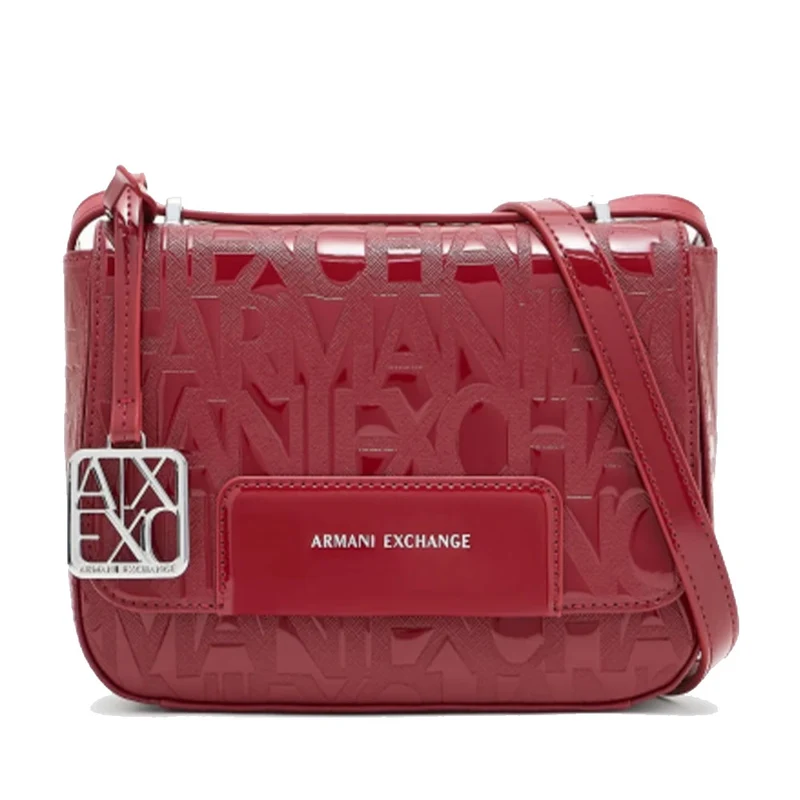 Borsa Donna a Tracolla ARMANI EXCHANGE colore Red Dahlia Lucido Linea Liz