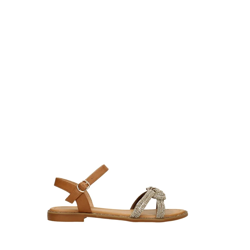 Sandali con listini in strass
