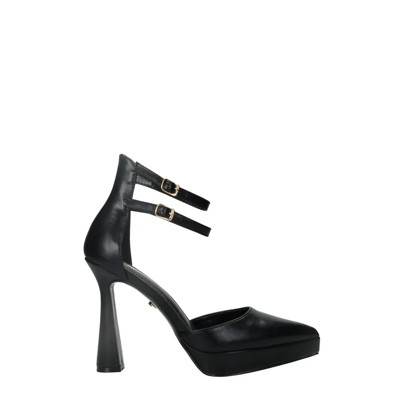 Décolleté platform con doppio cinturino. Tacco alto 12cm
