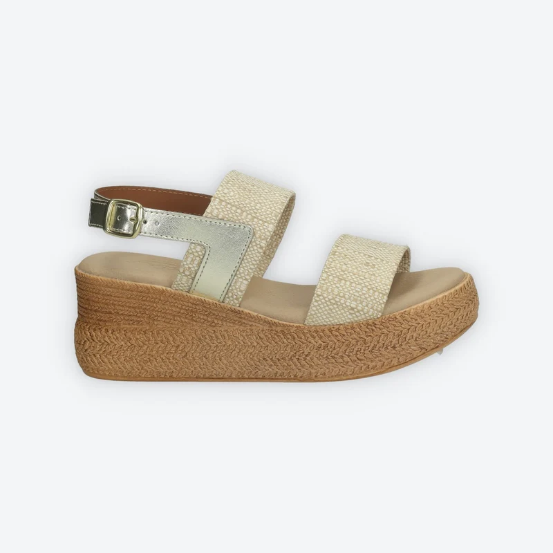 Sandali con doppia fascia. Made in Italy. Tacco alto 6cm