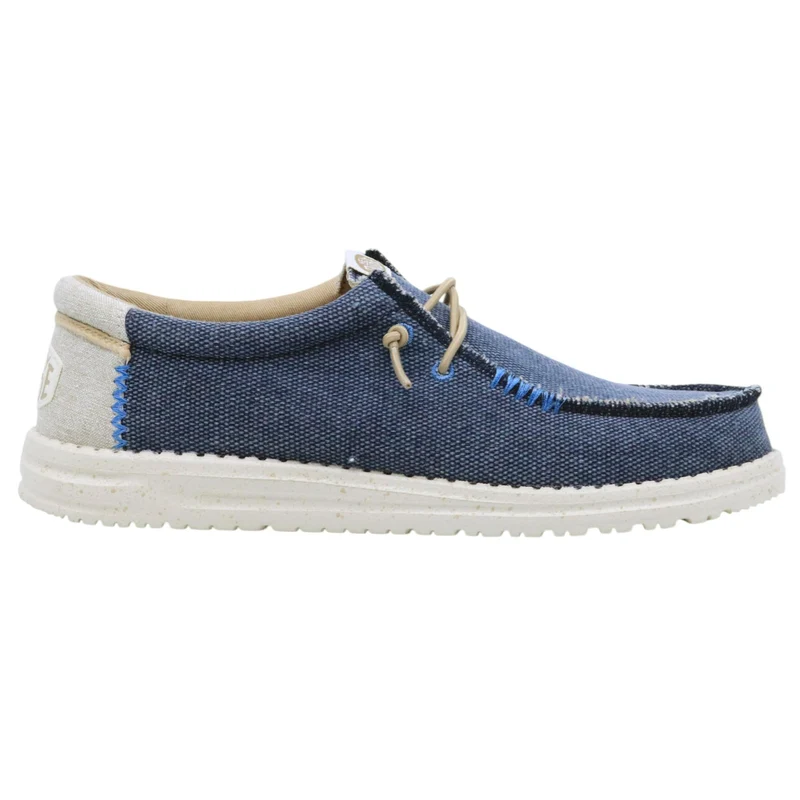 Hey Dude Wally Coastline Jute sneaker uomo in blu