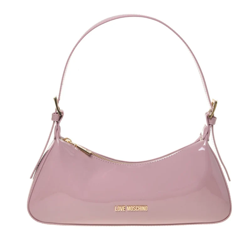 Borsa Donna a Spalla LOVE MOSCHINO in Ecopelle Effetto Vernice Rosa