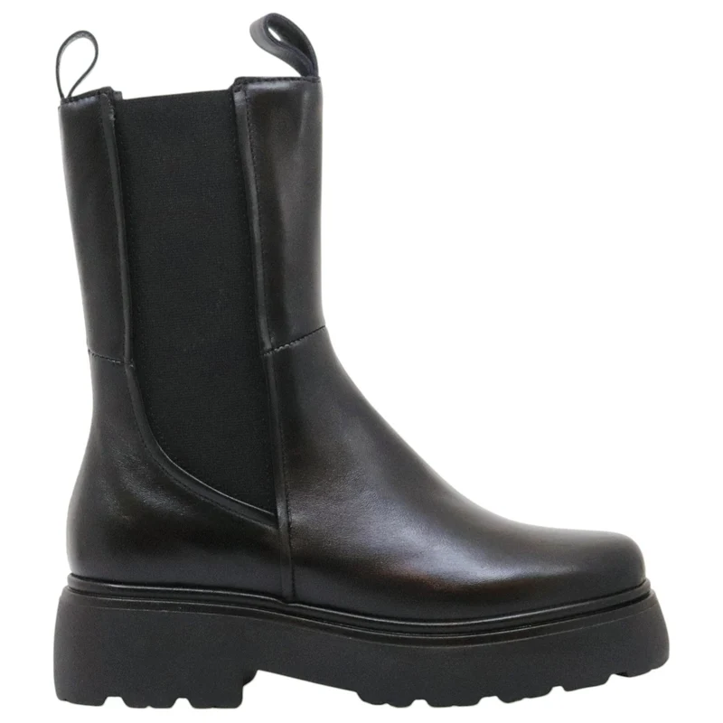 MJUS L44207 stivaletto chelsea donna in pelle nera