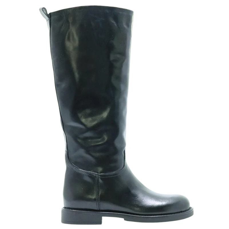 Mjus L92304 stivale donna pelle nera zip laterale