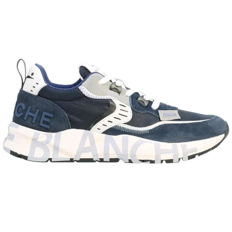 Voile Blanche Club 01 Sneaker uomo in camoscio blu