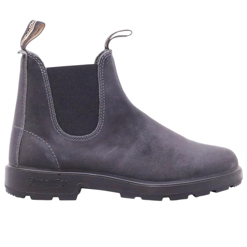 Blundstone 1910 chelsea boot unisex in camoscio cerato grigio