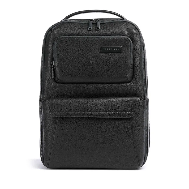 Zaino Uomo Underseat THE BRIDGE linea Ludovico in Pelle Nera