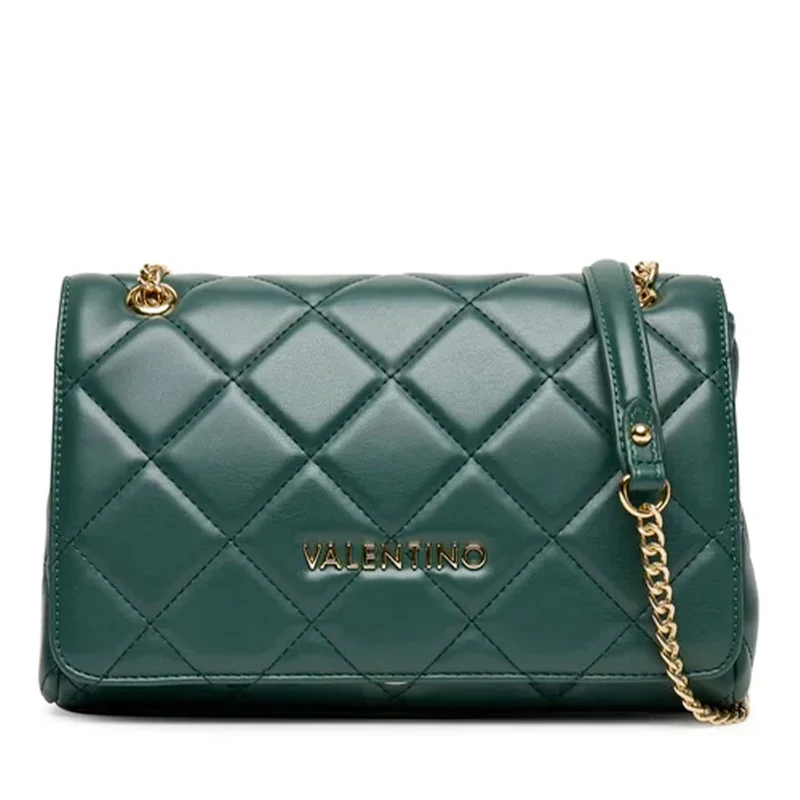 Borsa Donna a Tracolla Media VALENTINO BAGS linea Ocarina Colore Bosco - VBS3KK02R