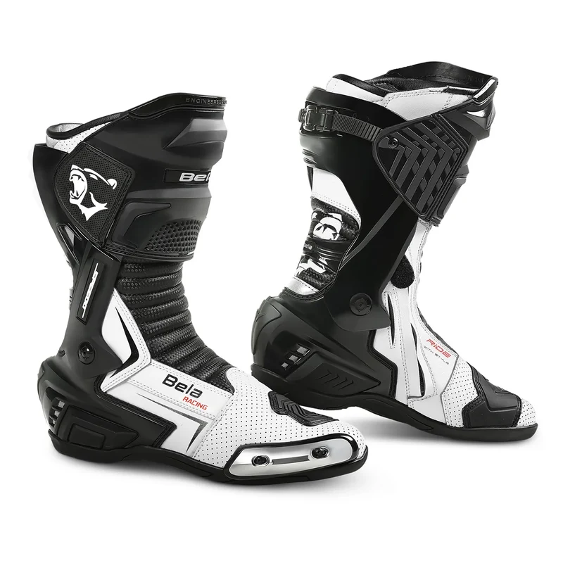 BELA SPEEDO 2.0 STIVALI DI MOTO NERO BIANCO