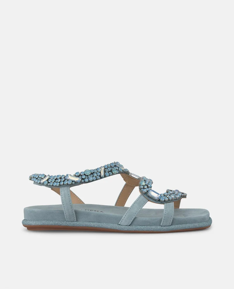 SANDALIA DE SERPIENTE PLANA